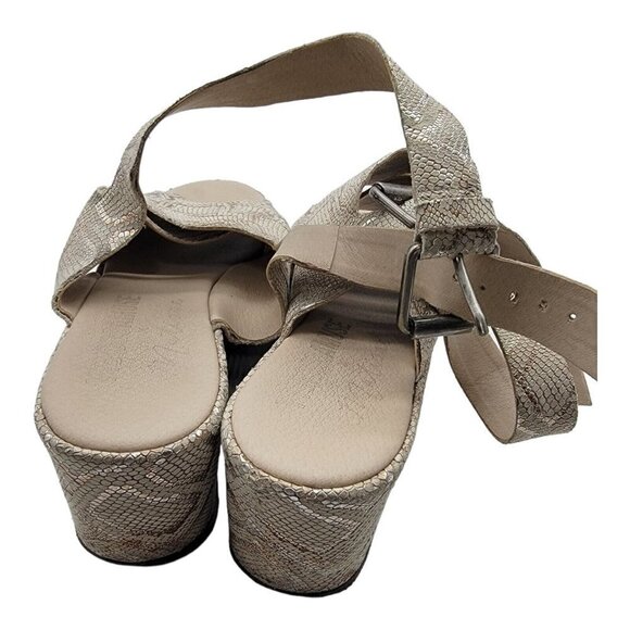 MATISSE X Society Amuse Runaway Snakeskin Print Sandals Size 8M - Picture 5 of 10